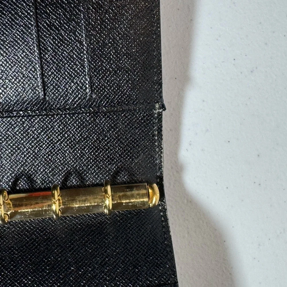 AUTHENTIC Louis Vuitton Black Epi Leather Organizer
